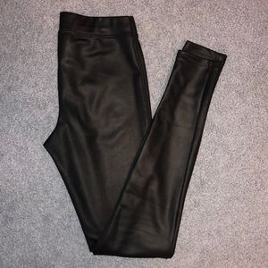 Express faux leather leggings